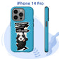 Custom iPhone 14 Pro case with motivational pet design and "Remember That You Are Awesome" message, Meraki Pet product.