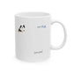 Custom pet photo mug with a puppy image and "Love you" message, featuring a special date in February 2023.