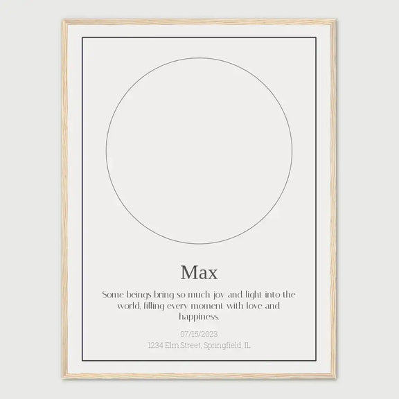 Personalized Dog Loss Star Map for "Max" with custom message and date, commemorating a beloved pet's memory.