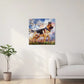 German Shepherd watercolor art print with butterflies, "Wings of Life Series", adds an elegant touch to home decor.