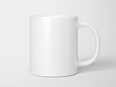 Made from high-quality white ceramic, the mug is smooth, durable, and provides an excellent canvas for displaying designs while being easy to clean.